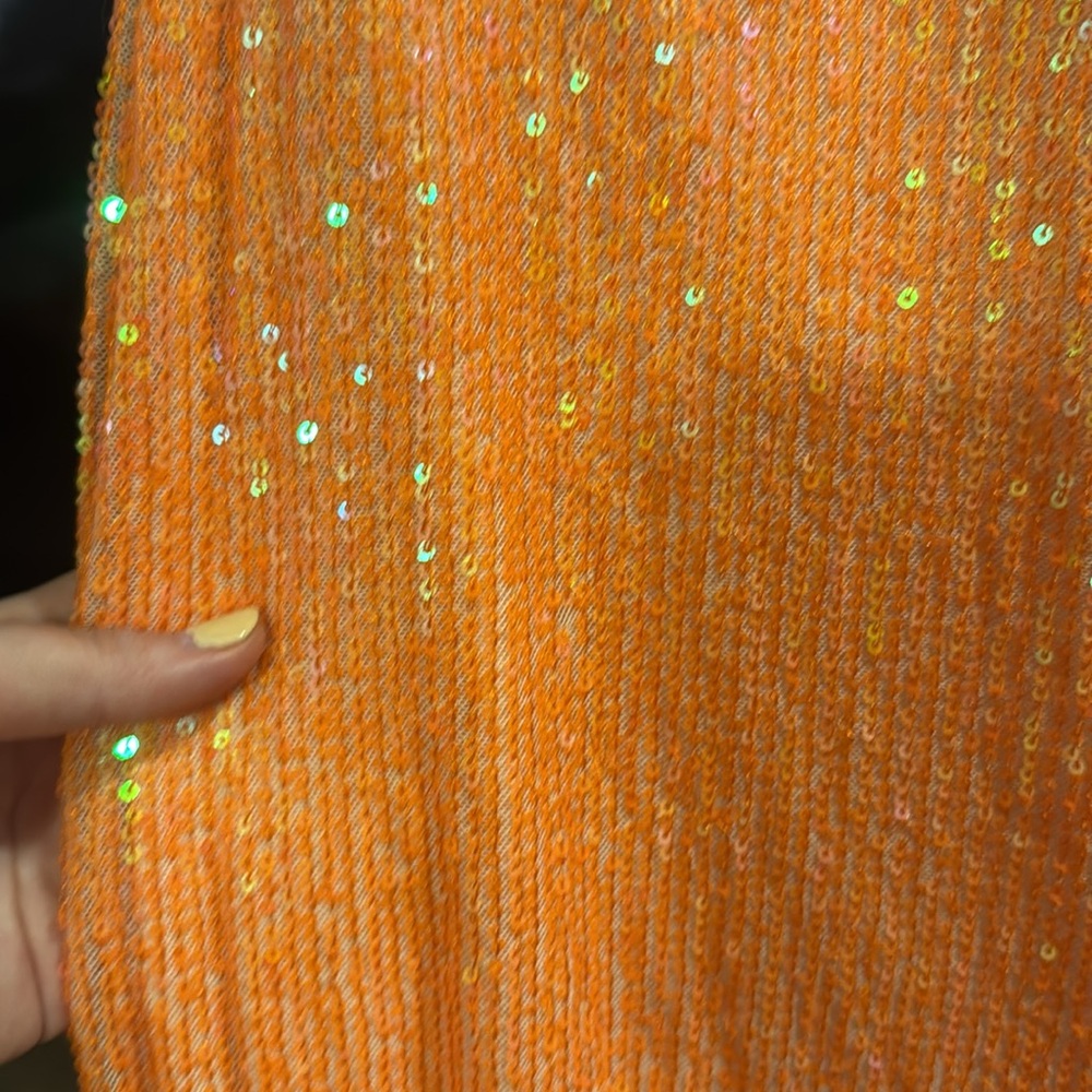 Lulus Sequin Halter Slit Dress - Picture 6 of 7